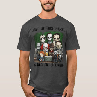 Chibi Horror zit hier te wachten op Halloween T-shirt