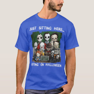 Chibi Horror zit hier te wachten op Halloween T-shirt