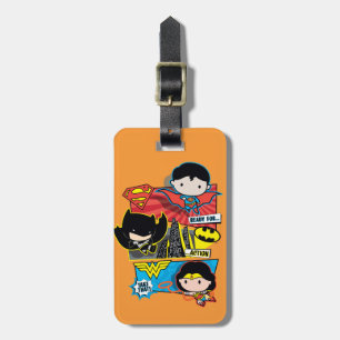 Chibi is klaar voor actie! bagagelabel