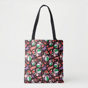 Chibi Joker en Harley Heart Pattern Draagtas