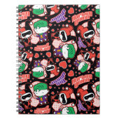 Chibi Joker en Harley Heart Pattern Notitieboek (Voorkant)