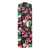 Chibi Joker en Harley Heart Pattern Thermosbeker (Voorkant)