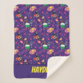 Chibi Joker en Harley Pattern Sherpa Deken (Voorkant)