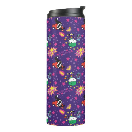 Chibi Joker en Harley Pattern Thermosbeker (Gedraaid links)