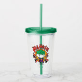 Chibi Joker met Speelgoed Teeth Acryl Drinkbeker (Voorkant)