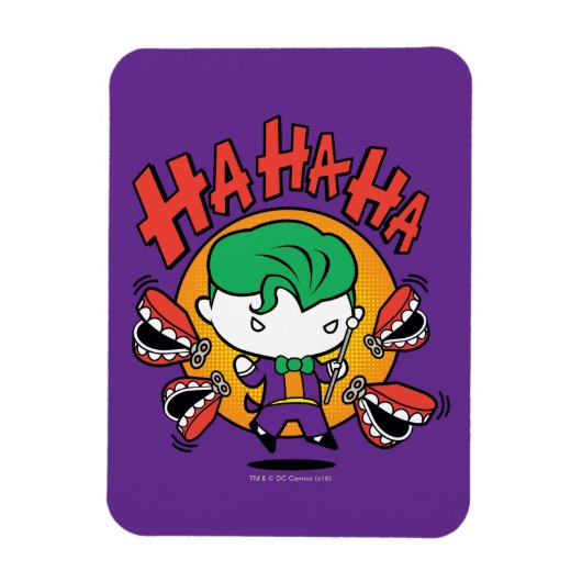 Chibi Joker met Speelgoed Teeth Magneet (Verticaal)
