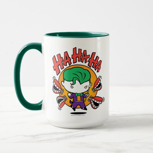 Chibi Joker met Speelgoed Teeth Mok (Links)
