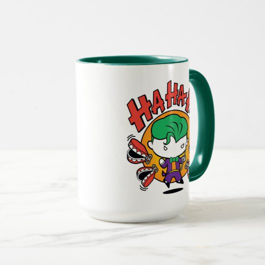 Chibi Joker met Speelgoed Teeth Mok (Voorkant rechts)