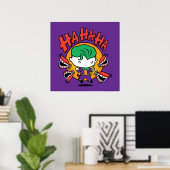Chibi Joker met Speelgoed Teeth Poster (Thuiskantoor)