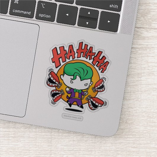 Chibi Joker met Speelgoed Teeth Sticker (Detail)