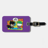 Chibi Joker Pranking Chibi Batman Bagagelabel (Voorkant horizontaal)