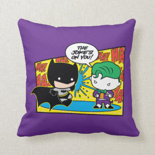 Chibi Joker Pranking Chibi Batman Kussen