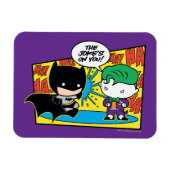 Chibi Joker Pranking Chibi Batman Magneet (Horizontaal)