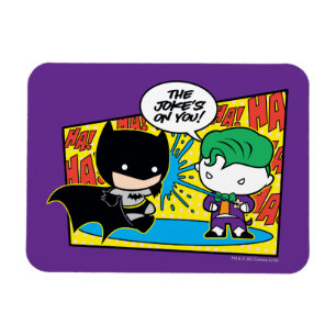 Chibi Joker Pranking Chibi Batman Magneet