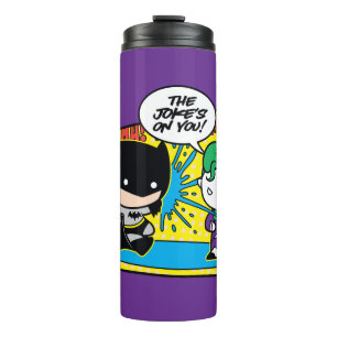 Chibi Joker Pranking Chibi Batman Thermosbeker