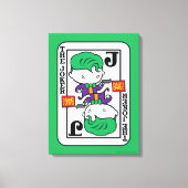 Chibi Joker-spelkaart Canvas Afdruk (Voorkant)