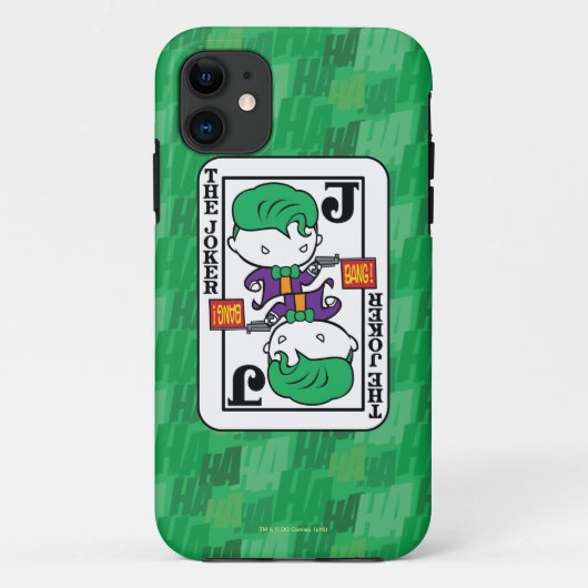 Chibi Joker-spelkaart Case-Mate iPhone Case (Achterkant)
