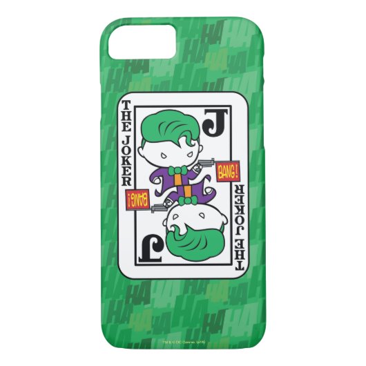 Chibi Joker-spelkaart Case-Mate iPhone Case (Achterkant)