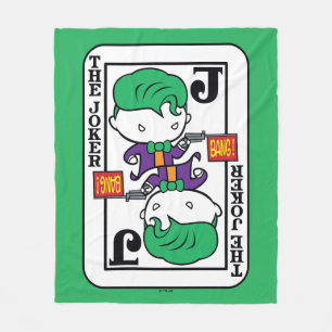 Chibi Joker-spelkaart Fleece Deken