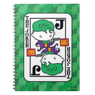 Chibi Joker-spelkaart Notitieboek