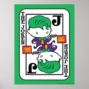 Chibi Joker-spelkaart Poster