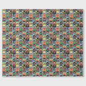 Chibi Justice League Character Pattern Cadeaupapier (Vlak)