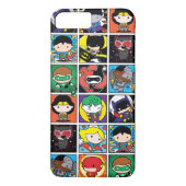 Chibi Justice League Character Pattern Case-Mate iPhone Case (Achterkant)