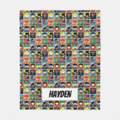 Chibi Justice League Character Pattern Fleece Deken (Voorkant)