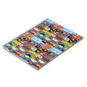 Chibi Justice League Comic Book Pattern Notitieboek (Linkerzijde)