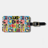 Chibi Justice League Compilation Pattern Bagagelabel (Voorkant horizontaal)