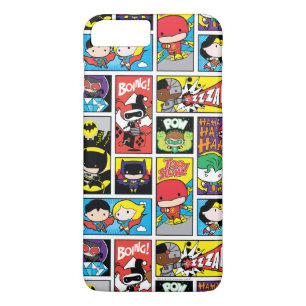 Chibi Justice League Compilation Pattern iPhone 8 Plus / 7 Plus Hoesje