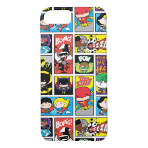 Chibi Justice League Compilation Pattern iPhone 8/7 Hoesje