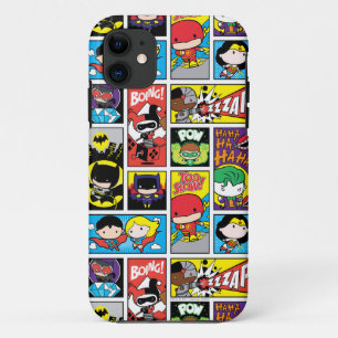 Chibi Justice League Compilation Pattern iPhone 11 Hoesje