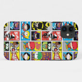 Chibi Justice League Compilation Pattern Case-Mate iPhone Case (Achterkant (horizontaal))