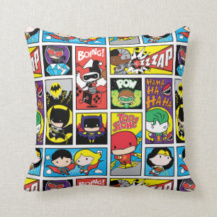 Chibi Justice League Compilation Pattern Kussen