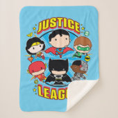 Chibi Justice League Group Sherpa Deken (Voorkant)