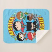 Chibi Justice League Group Sherpa Deken (Voorkant (horizontaal))
