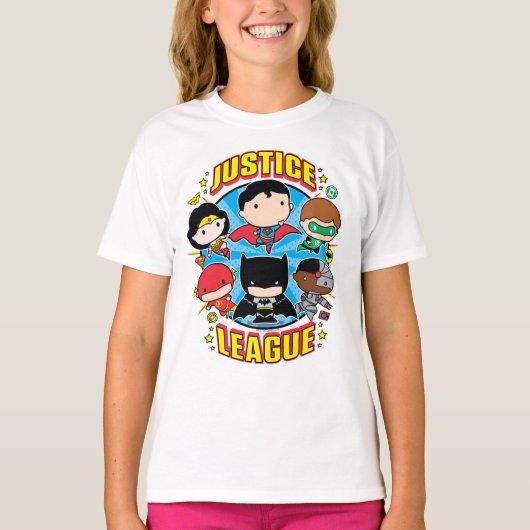 Chibi Justice League Group T-shirt (Voorkant)