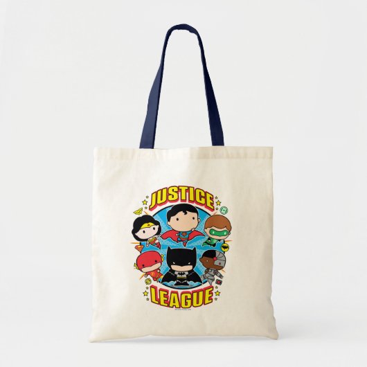 Chibi Justice League Group Tote Bag (Voorkant)