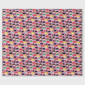 Chibi Justice League Head Pattern Cadeaupapier (Vlak)