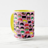 Chibi Justice League Head Pattern Mok (Voorkant links)