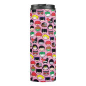 Chibi Justice League Head Pattern Thermosbeker (Achterkant)