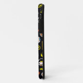 Chibi Justice League Heroes en Logos Pattern Case-Mate iPhone Case (Achterkant/links)