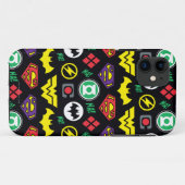 Chibi Justice League Logo Pattern Case-Mate iPhone Case (Achterkant (horizontaal))