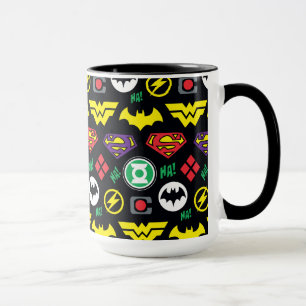 Chibi Justice League Logo Pattern Mok