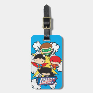 Chibi Justice League of America Explosion Bagagelabel