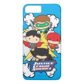 Chibi Justice League of America Explosion Case-Mate iPhone Case (Achterkant)