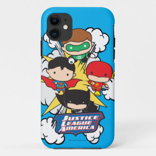 Chibi Justice League of America Explosion iPhone 11 Hoesje