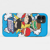 Chibi Justice League of America Explosion Case-Mate iPhone Case (Achterkant (horizontaal))