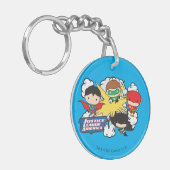 Chibi Justice League of America Explosion Sleutelhanger (Voorkant Links)